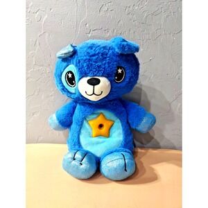 Star Belly Dream Lites Blue Puppy Night Light Stuffed Animal‎ Tested Works